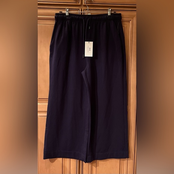 NWT Halston Studio Women’s Brushed Fleece Wide Leg Pants - Picture 4 of 9